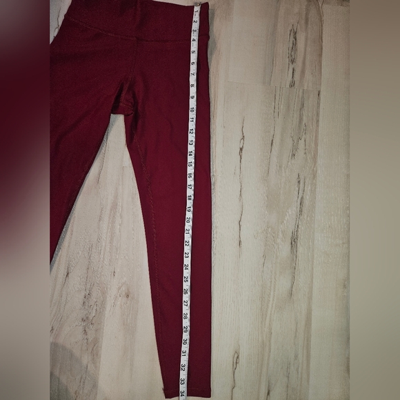 Savvi Indi Leggings Red Women's Medium (Tag Worn) High Waist Athletic Yoga - Picture 3 of 10